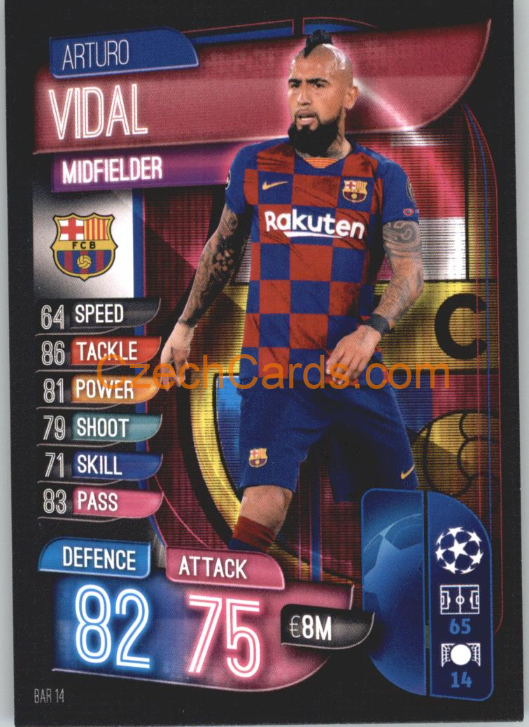 Arturo Vidal 2019/20 Topps Match Attax #BAR 14