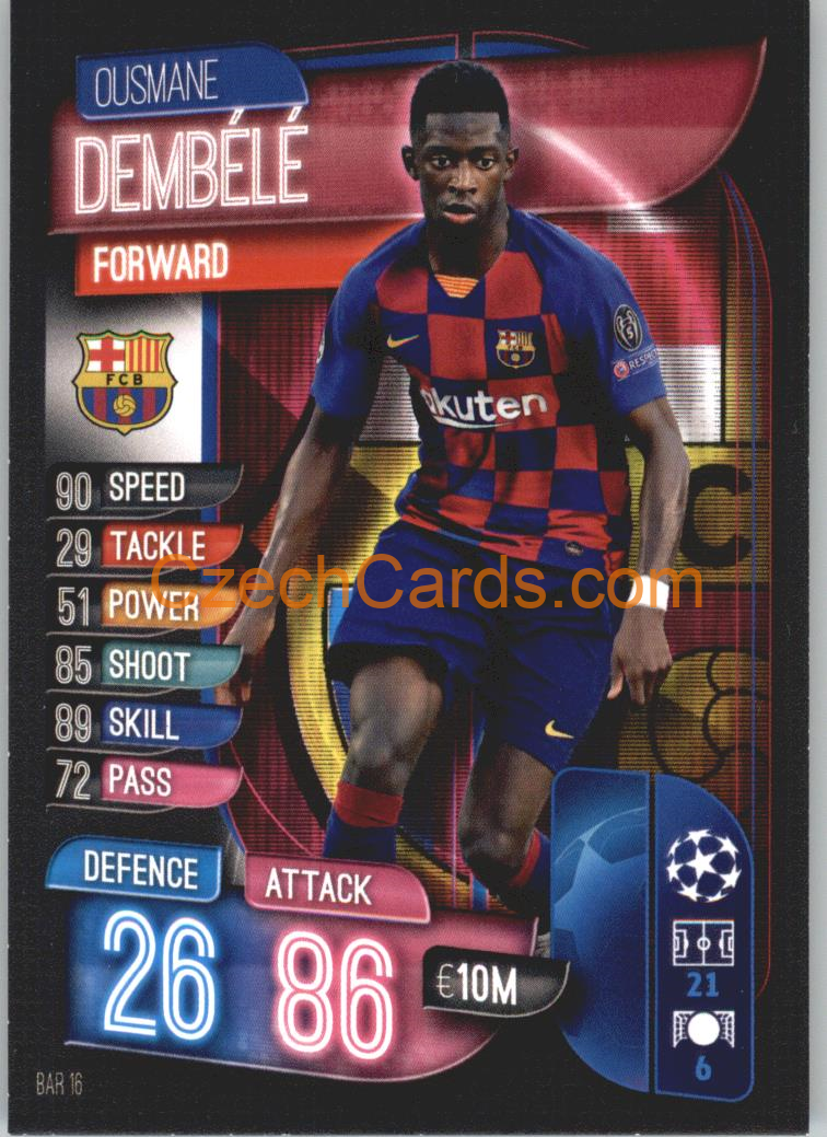 Ousmane Dembélé 2019/20 Topps Match Attax #BAR 16