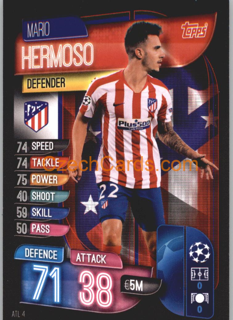 Mario Hermoso 2019/20 Topps Match Attax #ATL 4