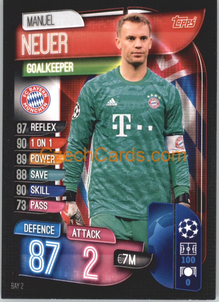 Manuel Neuer 2019/20 Topps Match Attax #BAY 2