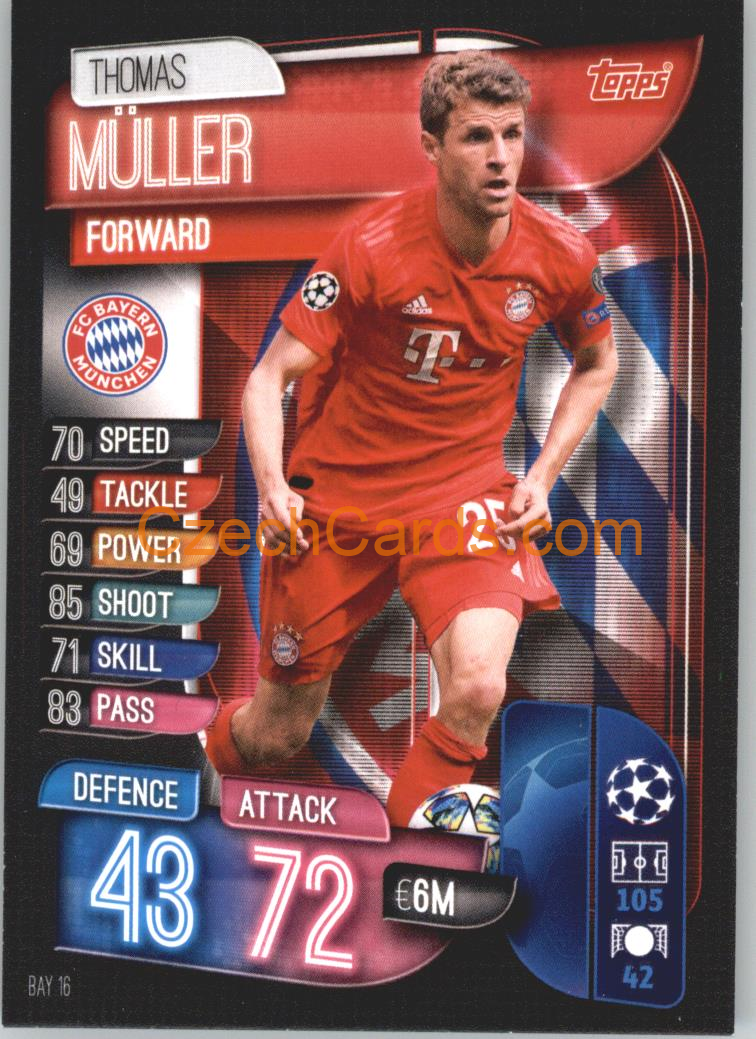 Thomas Müller 2019/20 Topps Match Attax #BAY 16