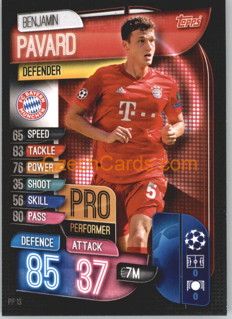 Benjamin Pavard 2019/20 Topps Match Attax Pro Performer #PP 13