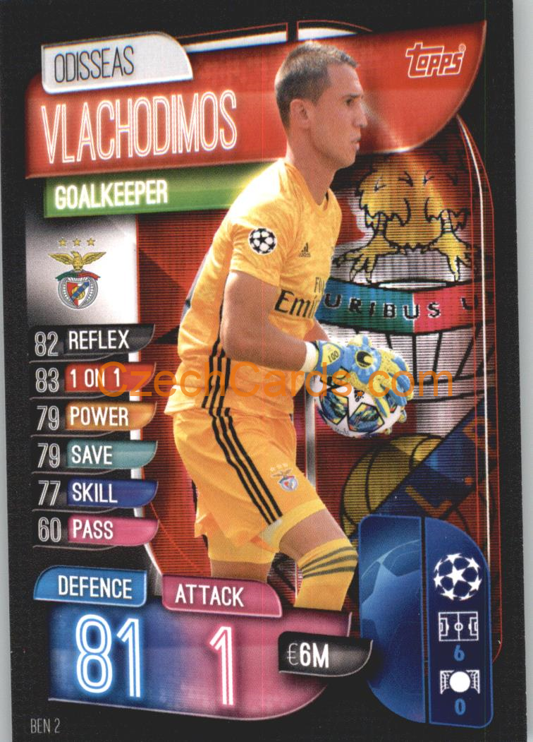 Odisseas Vlachodimos 2019/20 Topps Match Attax #BEN 2