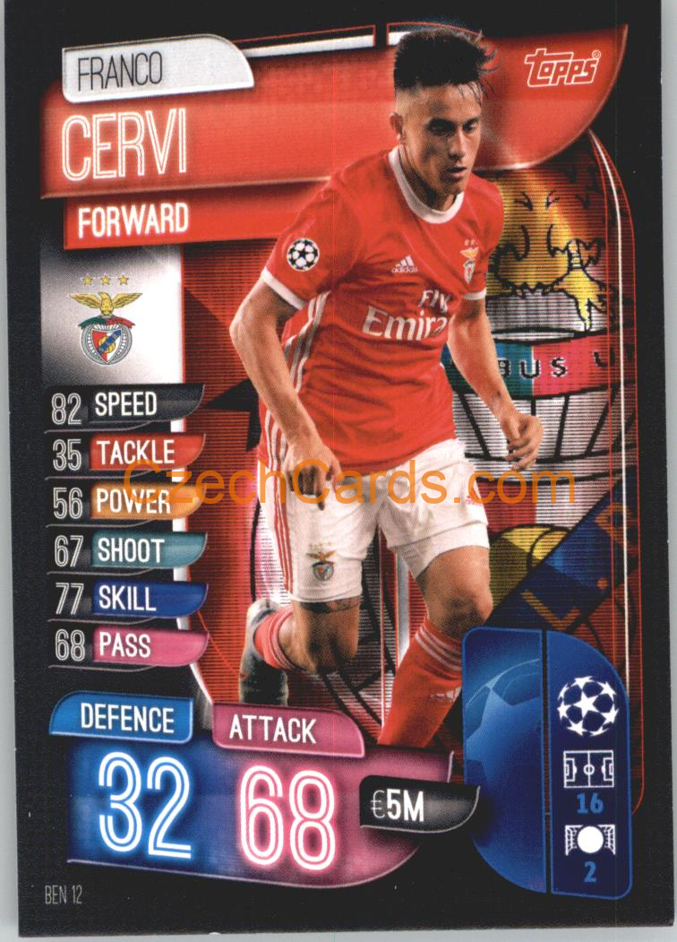 Franco Cervi 2019/20 Topps Match Attax #BEN 12