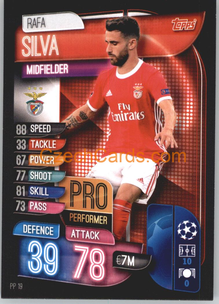 Rafa Silva  2019/20 Topps Match Attax Pro Performer #PP 19