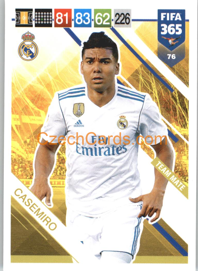 Casemiro 2019 Panini FIFA 365  #76