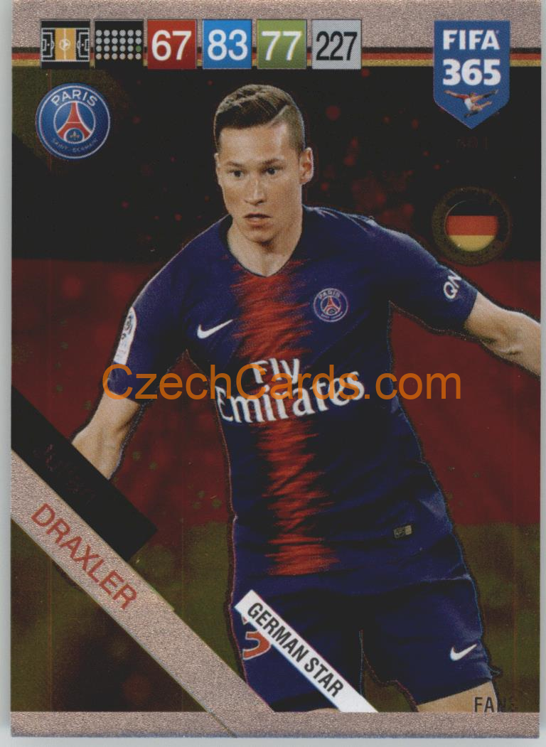 Julian Draxler 2019 Panini FIFA 365 German Stars #401