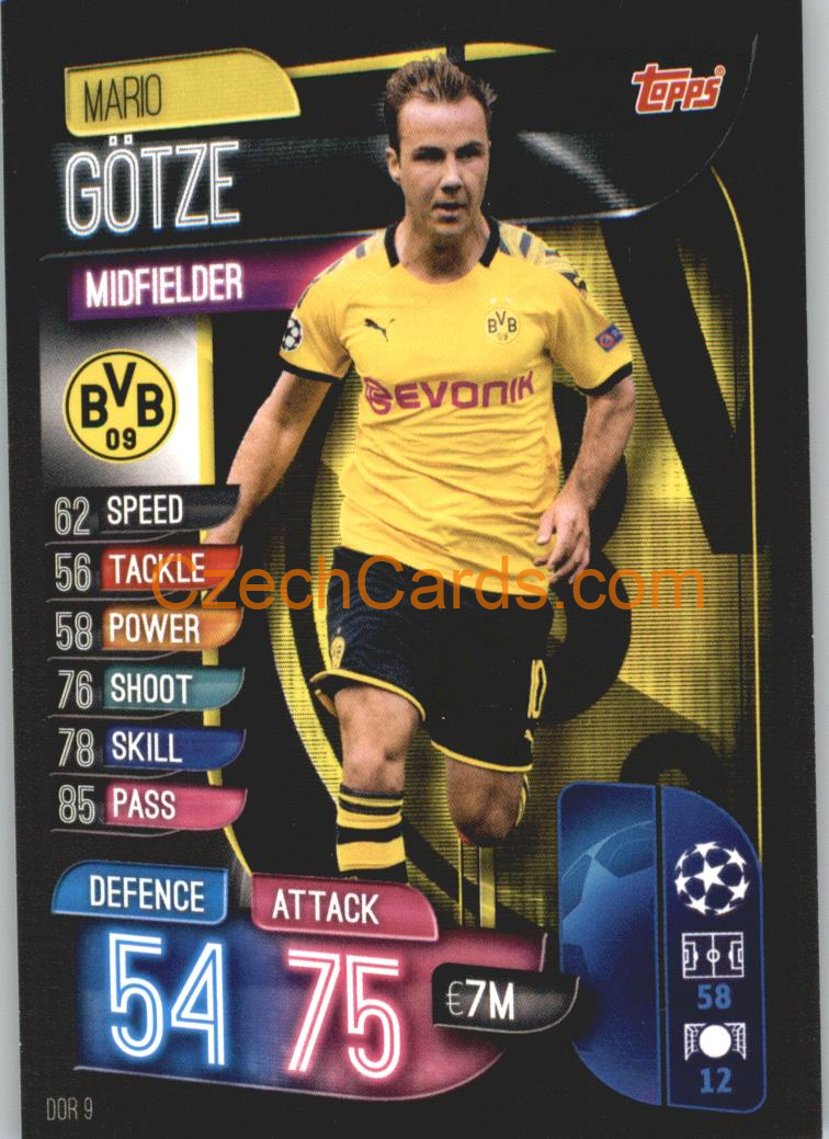 Mario Gotze 2019/20 Topps Match Attax #DOR 9