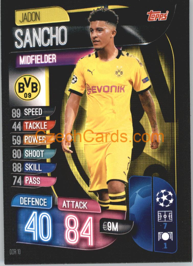 Jadon Sancho 2019/20 Topps Match Attax #DOR 10