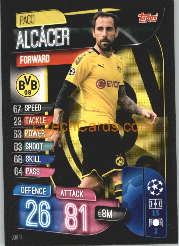Paco Alcácer 2019/20 Topps Match Attax #DOR 11