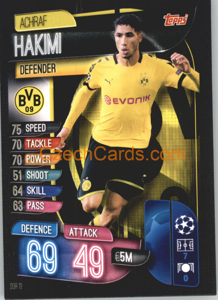 Achraf Hakimi 2019/20 Topps Match Attax #DOR 13