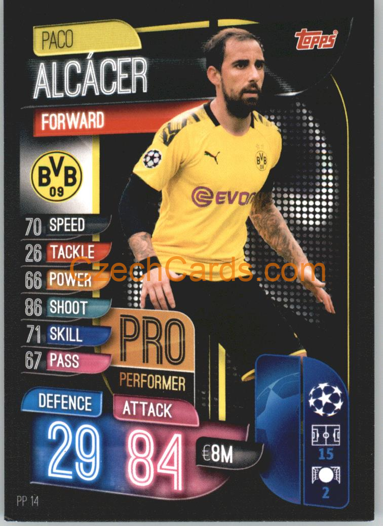 Paco Alcácer 2019/20 Topps Match Attax Pro Performer #PP 14