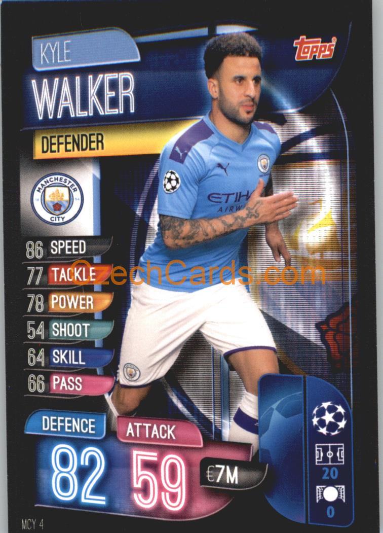 Kyle Walker 2019/20 Topps Match Attax #MCY 4
