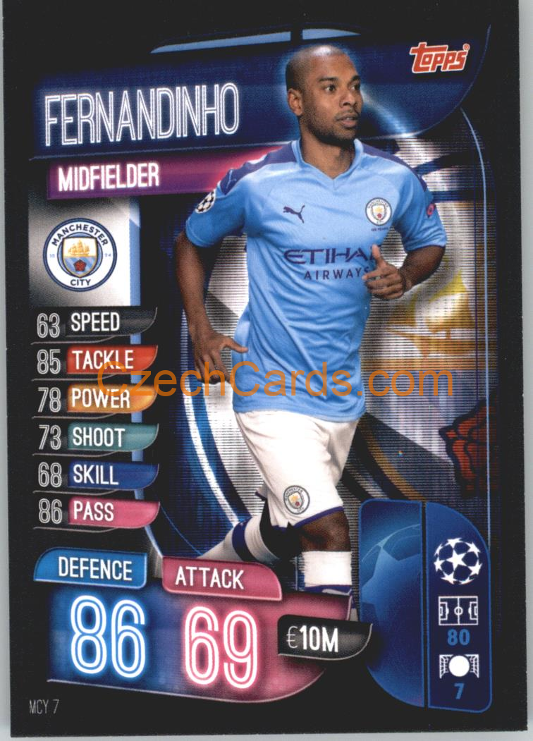 Fernandinho 2019/20 Topps Match Attax #MCY 7