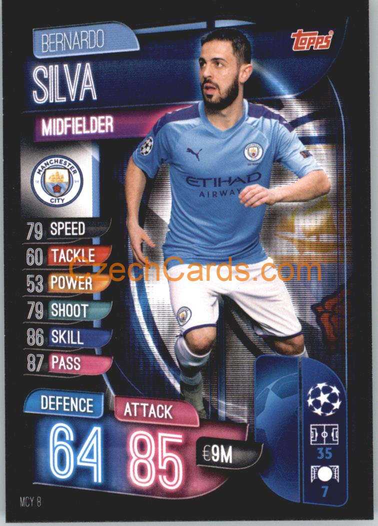 Bernardo Silva 2019/20 Topps Match Attax #MCY 8