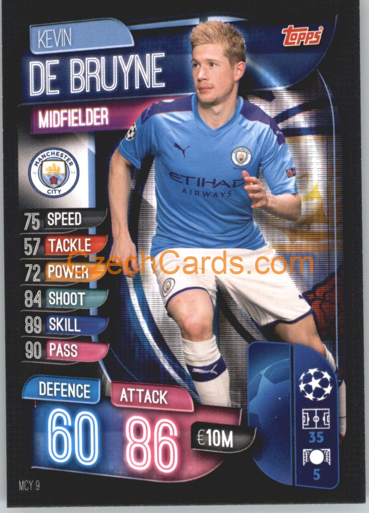 Kevin De Bruyne 2019/20 Topps Match Attax #MCY 9