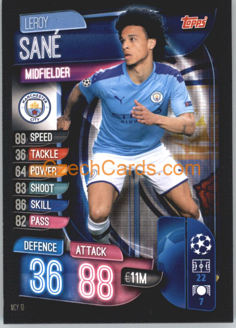 Leroy Sané 2019/20 Topps Match Attax #MCY 10