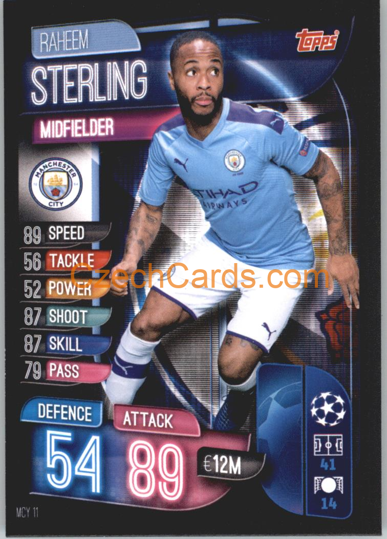 Raheem Sterling 2019/20 Topps Match Attax #MCY 11
