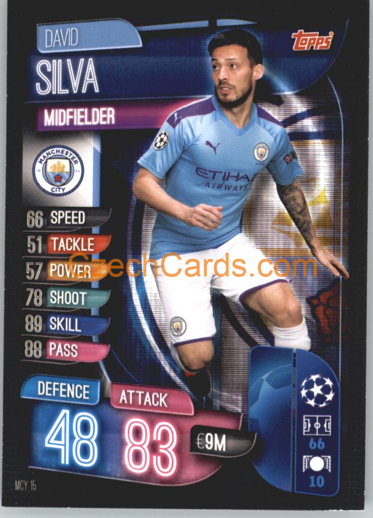 David Silva 2019/20 Topps Match Attax #MCY 15