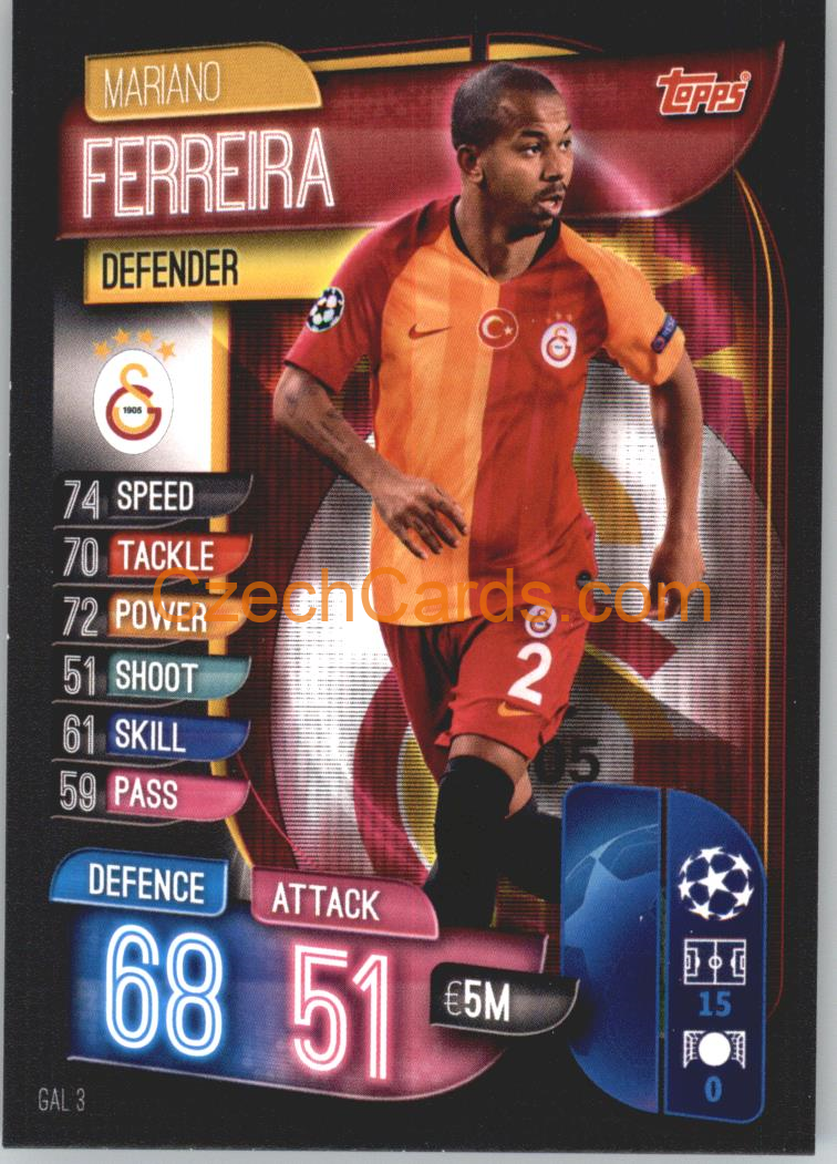 Mariano Ferreira 2019/20 Topps Match Attax #GAL 3
