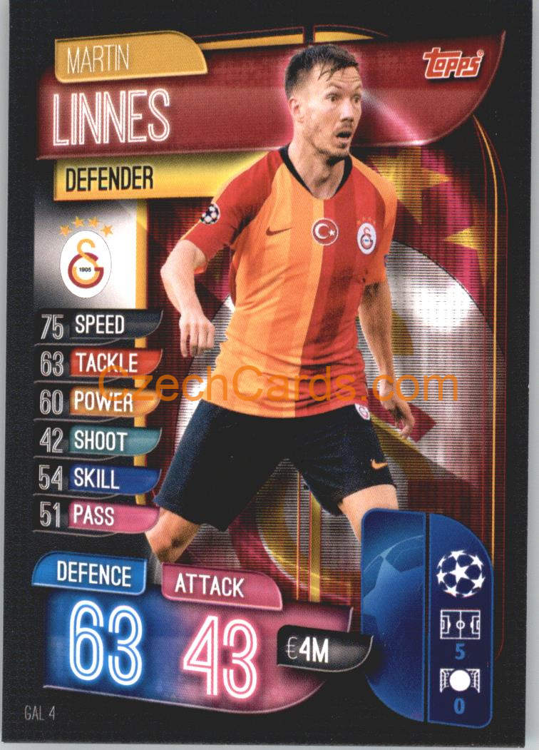 Martin Linnes 2019/20 Topps Match Attax #GAL 4