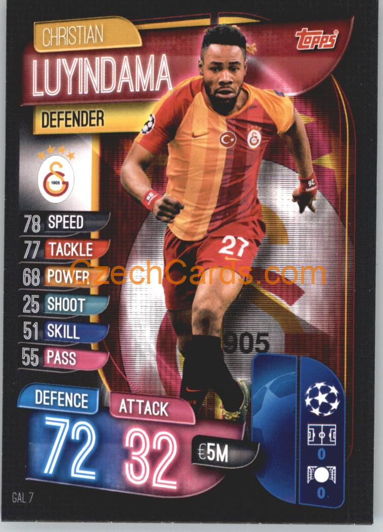 Christian Luyindama 2019/20 Topps Match Attax #GAL 7