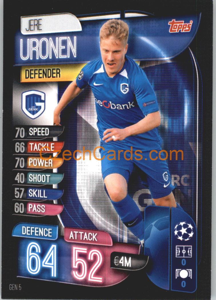 Jere Uronen 2019/20 Topps Match Attax #GEN 5