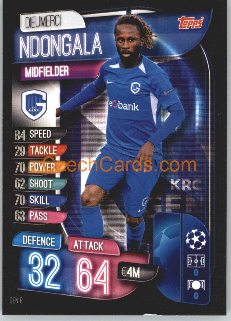 Dieumerci Ndongala 2019/20 Topps Match Attax #GEN 8