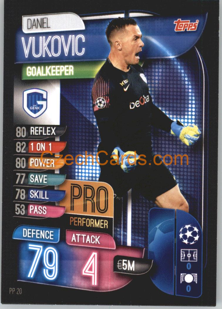 Daniel Vukovic 2019/20 Topps Match Attax Pro Performer #PP 20