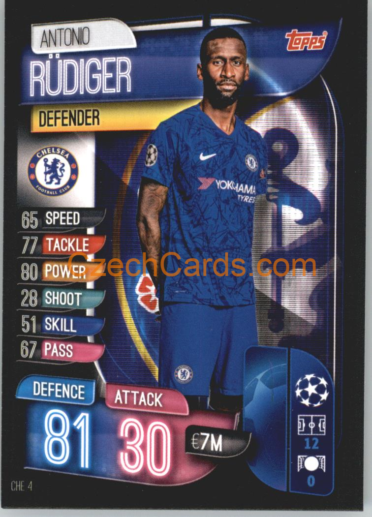 Antonio Rüdiger 2019/20 Topps Match Attax #CHE 4