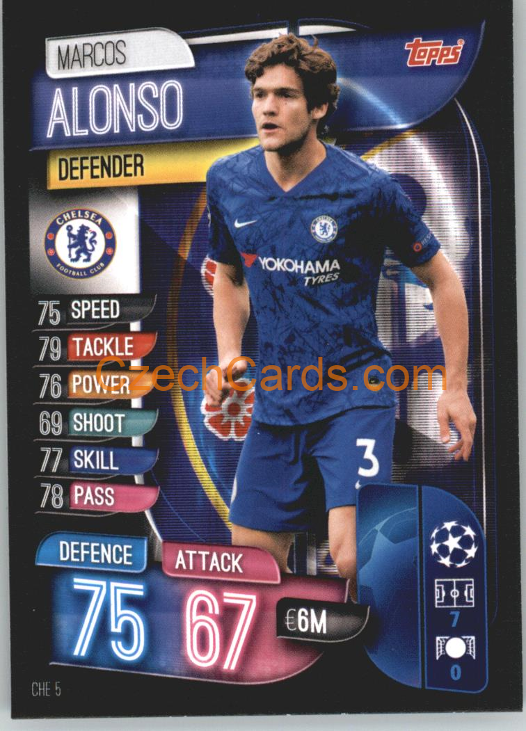 Marcos Alonso 2019/20 Topps Match Attax #CHE 5