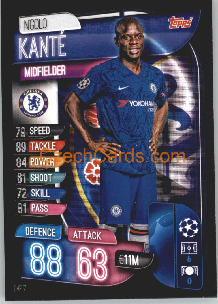 N'Golo Kante 2019/20 Topps Match Attax #CHE 7