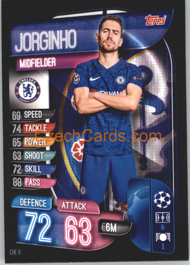 Jorginho 2019/20 Topps Match Attax #CHE 8