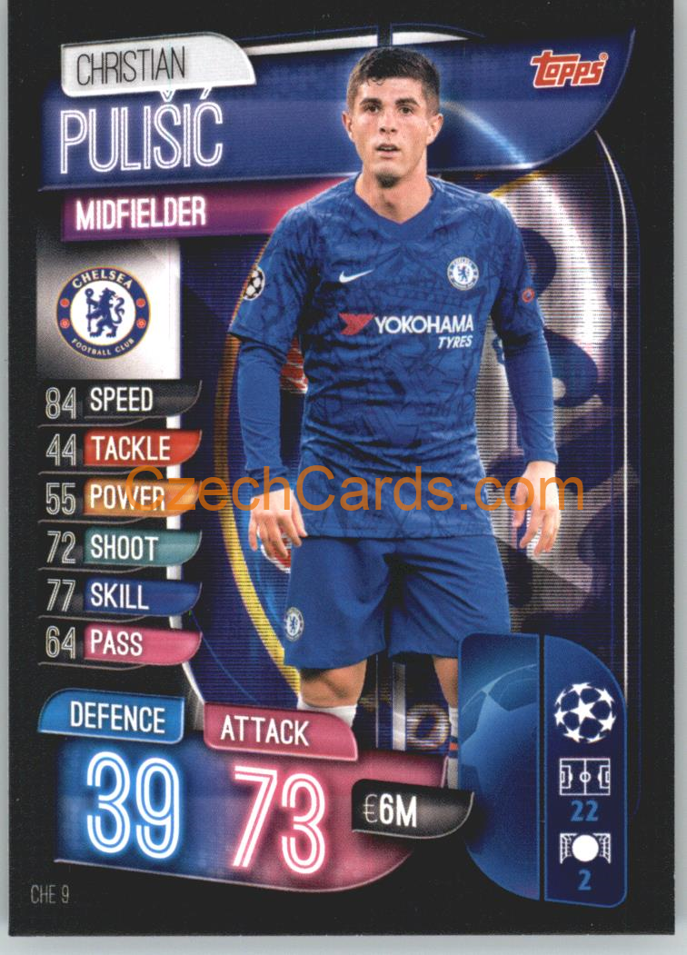 Christian Pulisic 2019/20 Topps Match Attax #CHE 9
