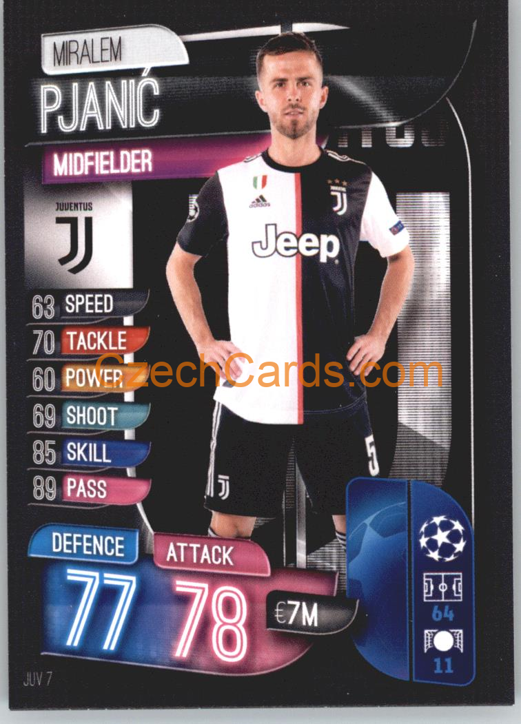 Miralem Pjanić 2019/20 Topps Match Attax #JUV 7
