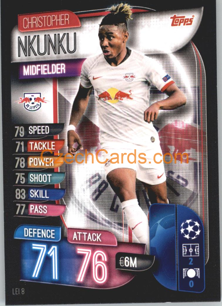 Christopher Nkunku 2019/20 Topps Match Attax #LEI 8