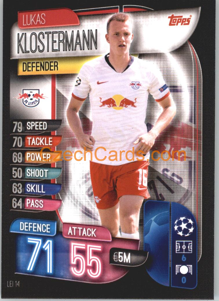 Lukas Klostermann 2019/20 Topps Match Attax #LEI 14