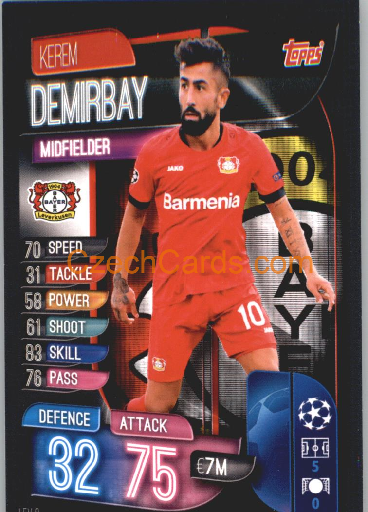 Kerem Demirbay 2019/20 Topps Match Attax #LEV 8