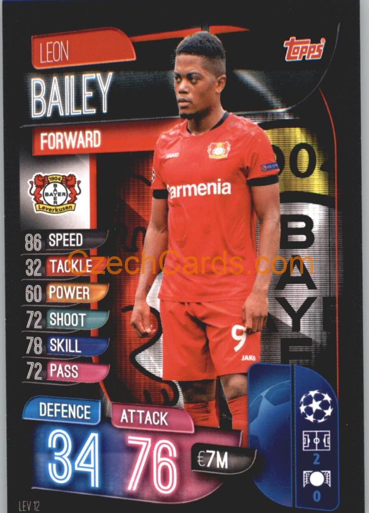 Leon Bailey 2019/20 Topps Match Attax #LEV 12