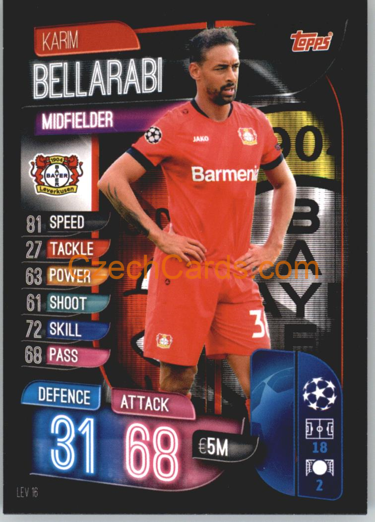 Karim Bellarabi 2019/20 Topps Match Attax #LEV 16