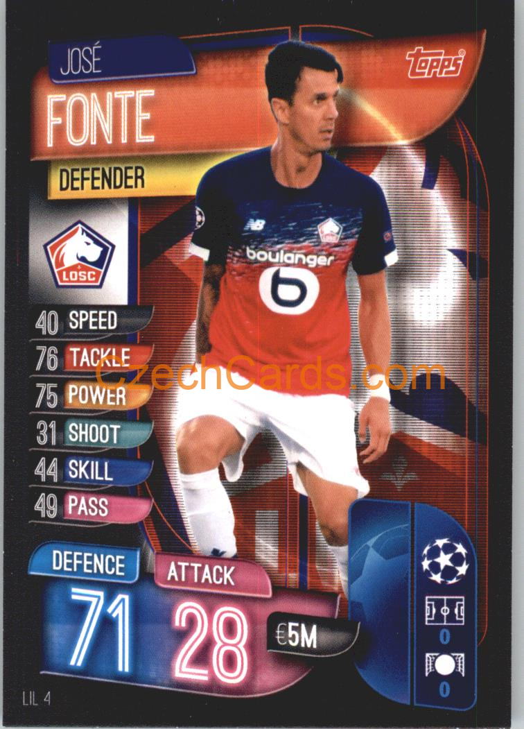 José Fonte 2019/20 Topps Match Attax #LIL 4