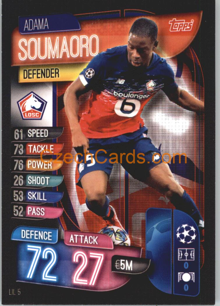 Adama Soumaoro 2019/20 Topps Match Attax #LIL 5
