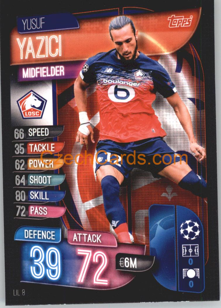 Yusuf Yazici 2019/20 Topps Match Attax #LIL 8