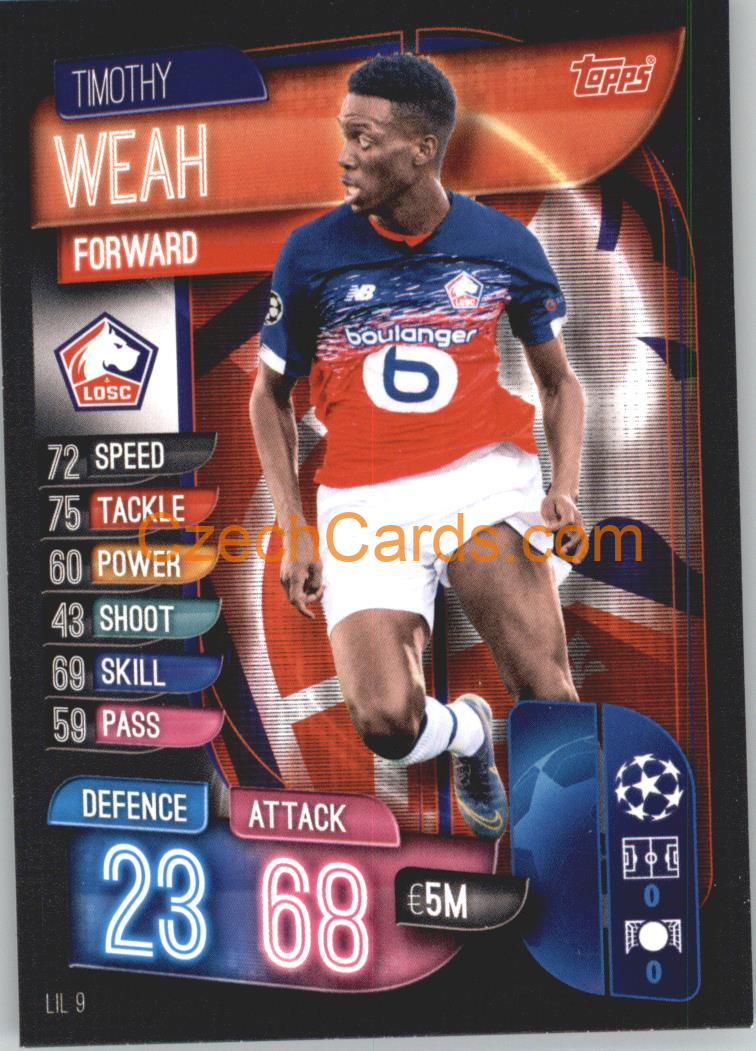 Timothy Weah 2019/20 Topps Match Attax #LIL 9