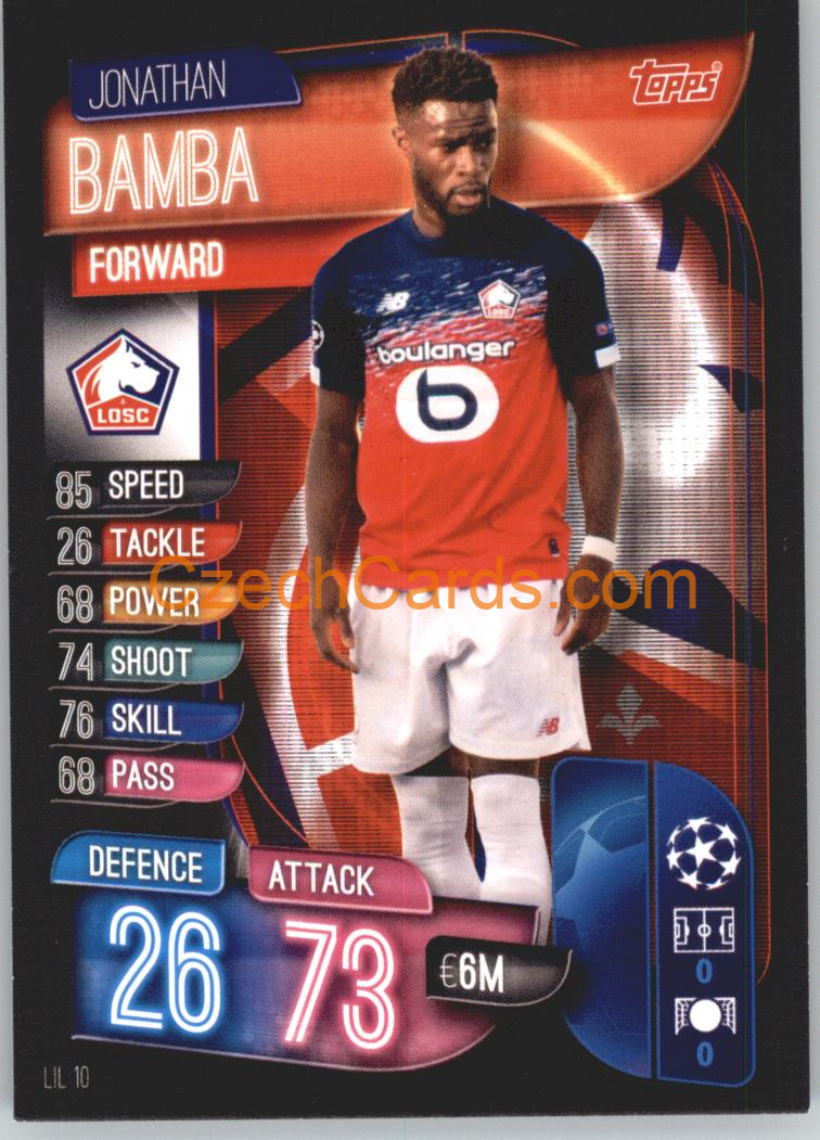 Jonathan Bamba 2019/20 Topps Match Attax #LIL 10