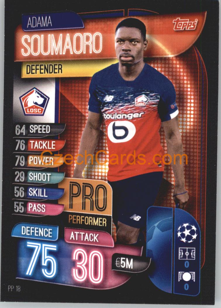 Adama Soumaoro 2019/20 Topps Match Attax Pro Performer #PP 18