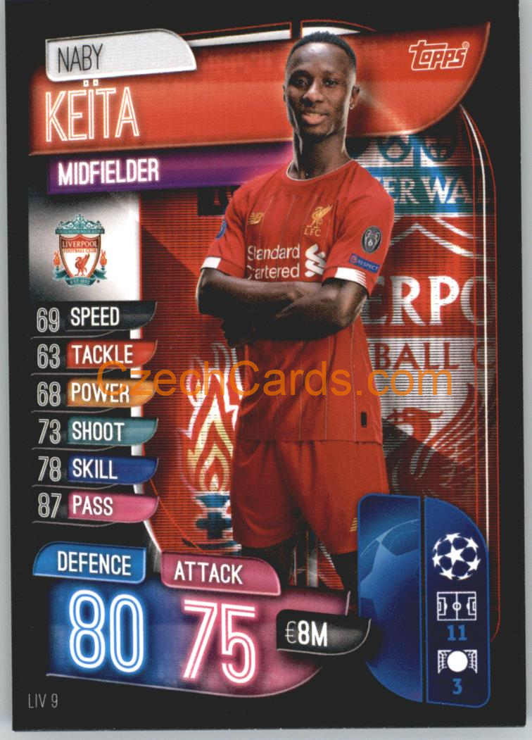 Naby Keita 2019/20 Topps Match Attax #LIV 9