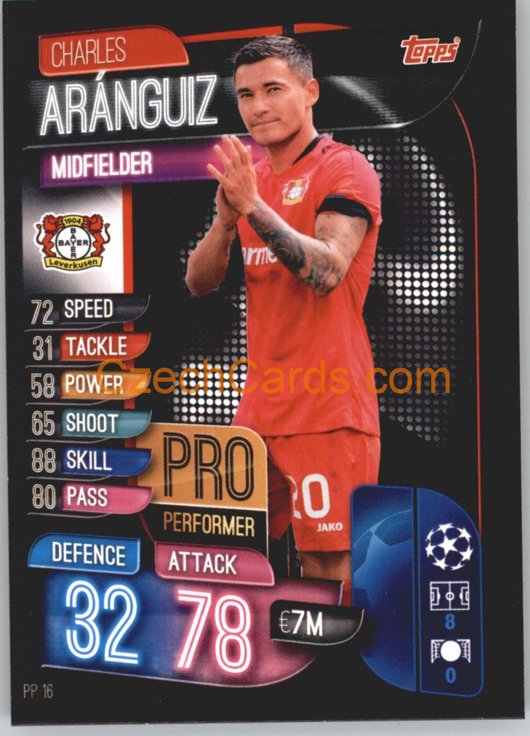 Charles Aránguiz 2019/20 Topps Match Attax Pro Performer#PP 16