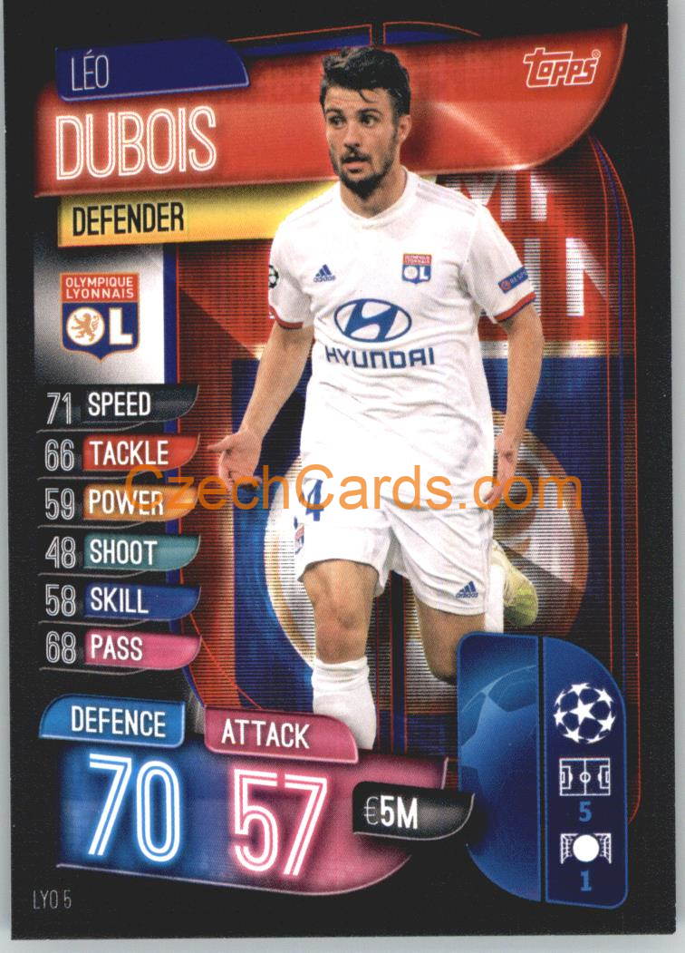 Leo Dubois 2019/20 Topps Match Attax #LYO 5