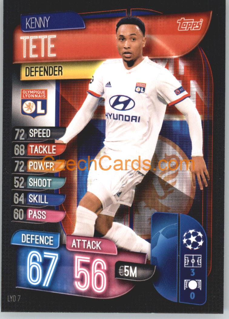 Kenny Tete 2019/20 Topps Match Attax #LYO 7